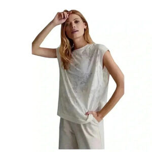 Varley Virden Womens T-Shirt Cream  Size Small